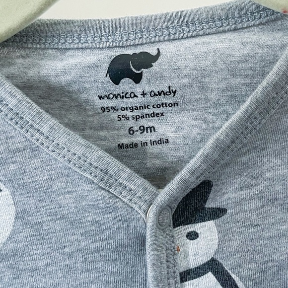 Monica + Andy snowman on the go one-piece. Size 6-9 months - Picture 3 of 3